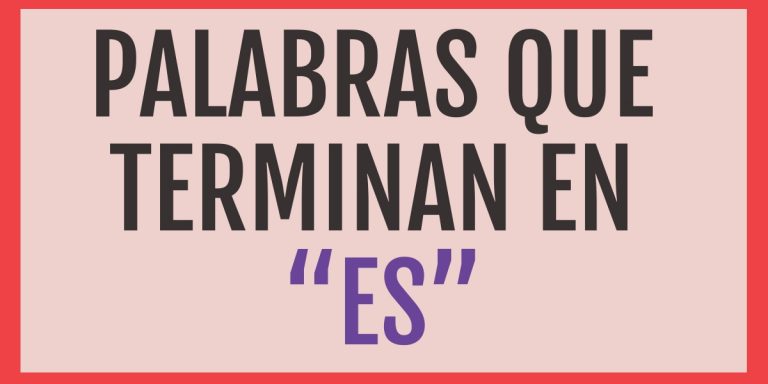 Palabras Que Terminan En és
