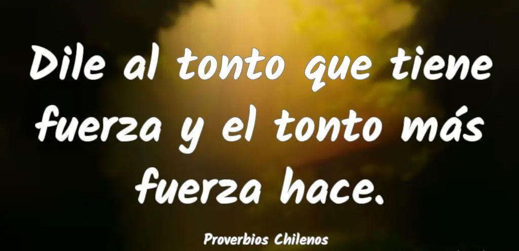 Proverbios chilenos para reflexionar